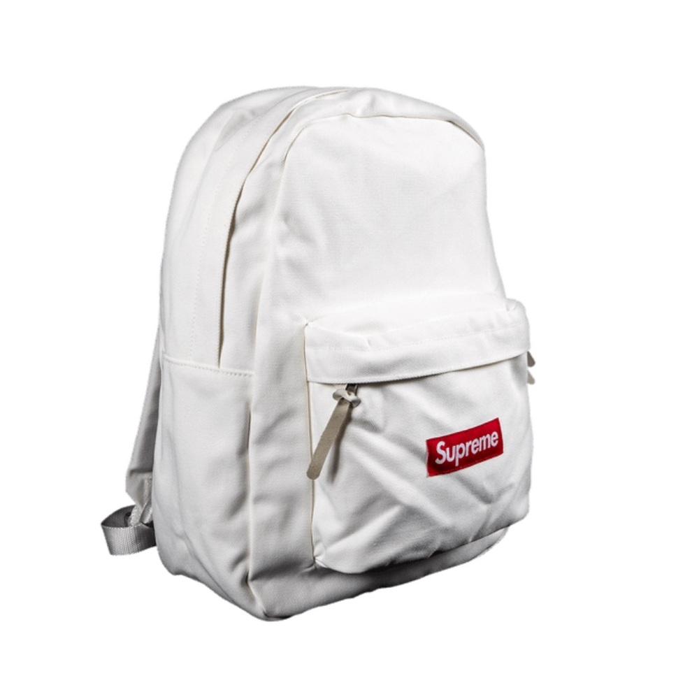 Supreme Canvas White Backpack